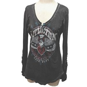 AFFLICTION ❤️ biker shirt